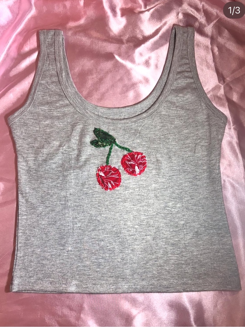 Patchwork Cherry Tank Top